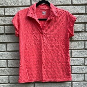 Columbia Coral Polo Shirt Sz L